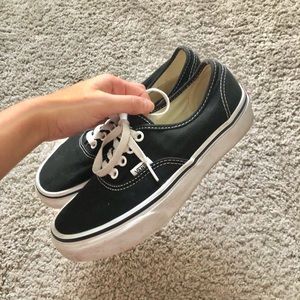 Black Authentic Vans